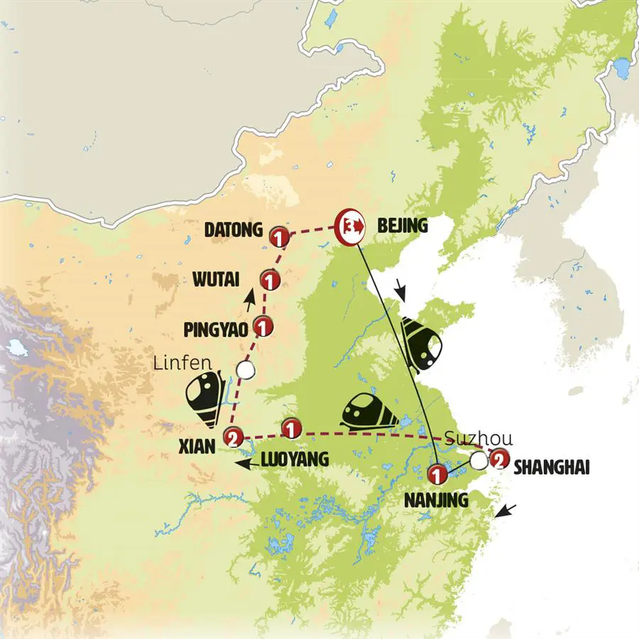 Mapa del viaje