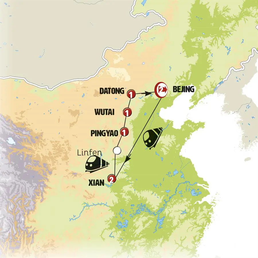 Mapa del viaje