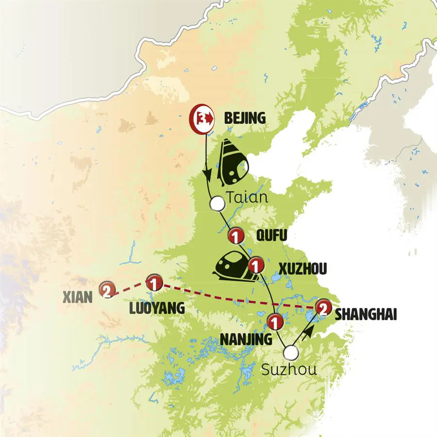 Mapa del viaje