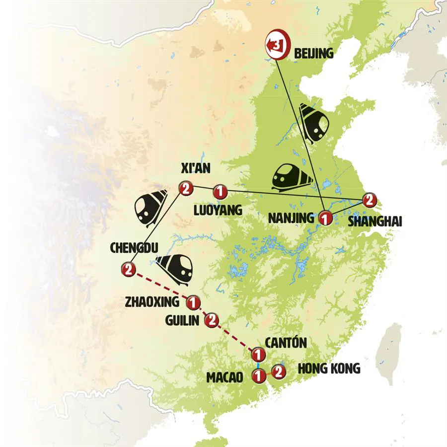 Mapa del viaje
