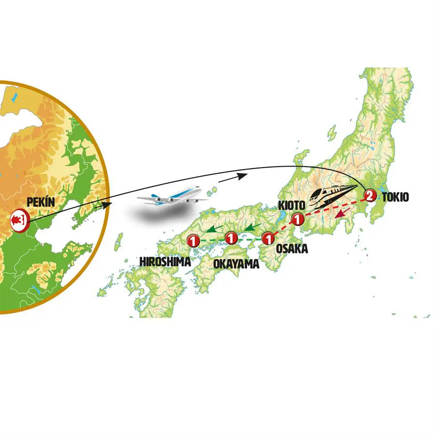 Mapa del viaje