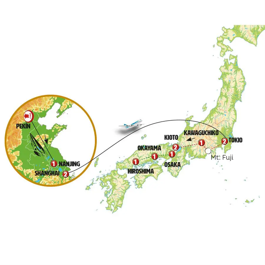 Mapa del viaje
