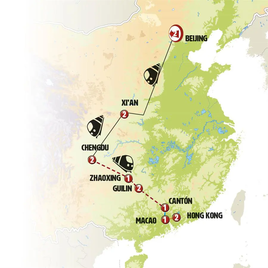 Mapa del viaje