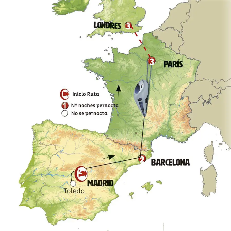 Mapa del viaje