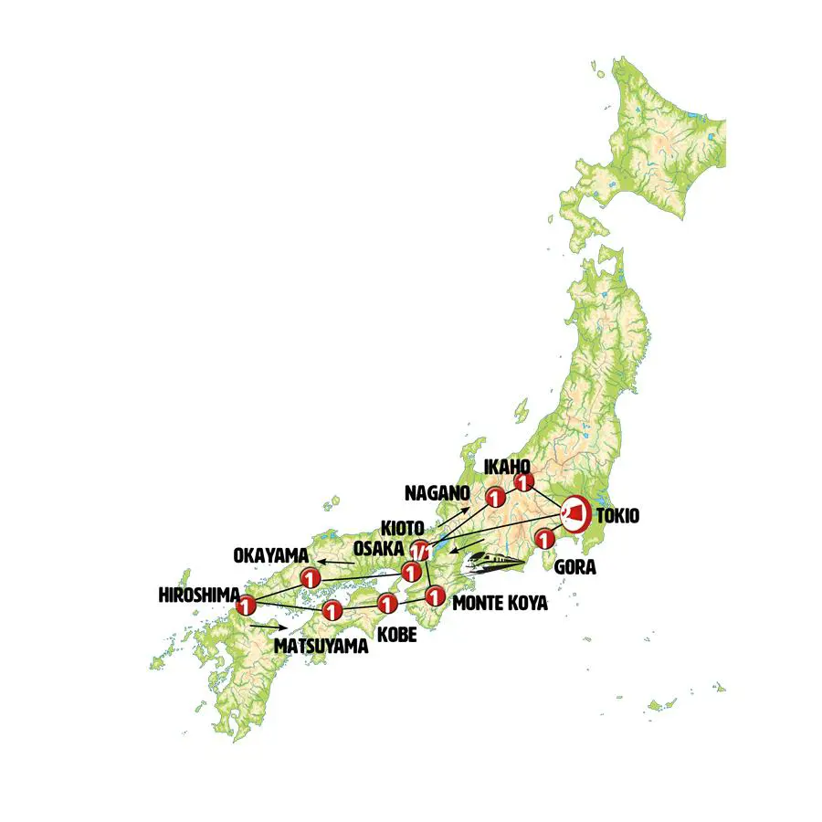 Mapa del viaje